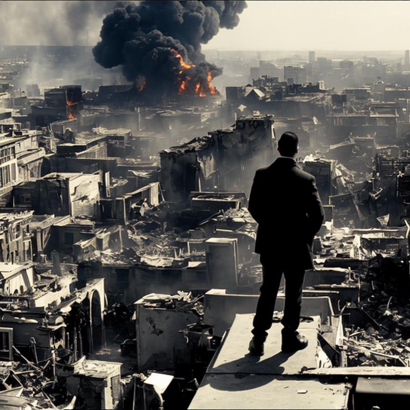 00234-3263712483-SinCityMovie Style landscape of a post apocalyptic city, smoking buildings, fire, debris, chaos.png